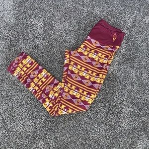 ASU Sundevils Arizona State maroon golf leggings S